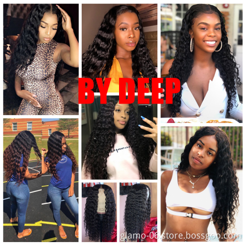 Annione Human Hair Wigs Human Hair Supplier 30 Inch Deep Wave Wig 40 Inch Wig Frontal Brazilian Hair Long Peru Front HD Lace